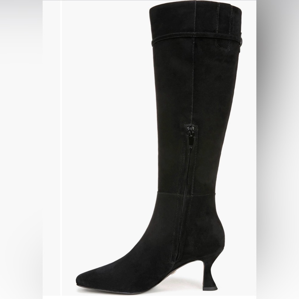 Sam Edelman
Lyla Knee
High Boot
Color: Black Suede
Width: M
Size: Wide Calf - Picture 8 of 8
